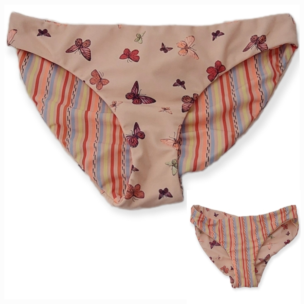 Dry Goods Butterfly Print Bikini Bottom - Multicolor